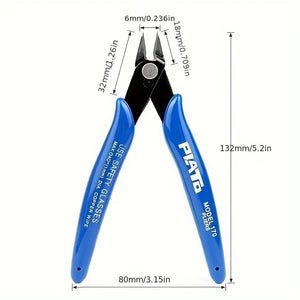 1pc High Manganese Steel Diagonal Pliers, Electrical Wire Cable
