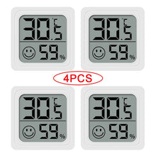 4pcs Digital Thermometer Hygrometer Indoor Mini Temperature LCD