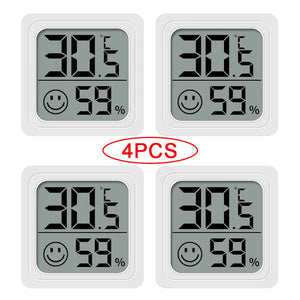 4pcs Digital Thermometer Hygrometer Indoor Mini Temperature LCD