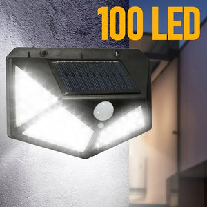 100 LED Solar Wall Lamp All Sides Luminous Motion Sensor Human