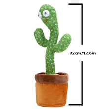 1pc Dancing Cactus Toy,Repeat Talking ,Song Speaker Wriggle Dancing