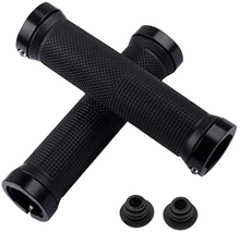 Bicycle Rubber Grips Alloy Lock Non-Slip Rubber Bicycle Handlebar