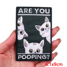 Animal Tarot Embroidery Patch Iron On Patches For Clothing Thermoadhesive Patches Cartoon Cat Patches On Clothes Sewing Stickers