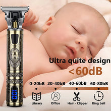T9 LCD Electric Hairdresser Oil Shaving Head Electric Pusher Carving