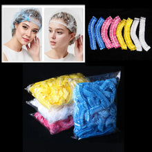 100/300pcs Disposable Plastic Shower Cap Elastic Disposable Shower