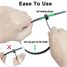 10-1000 pcs plastic clamping collar rilsan Cable ties clamp greenhouse