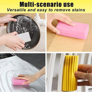 3Pcs/6Pcs Damp Clean Duster Sponge Home Car Wet Cleaning Sponge Duster