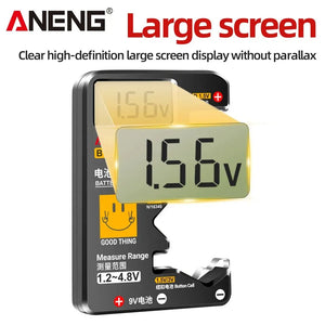 ANENG BT189 Button Cell Battery Tester 9V N D C AA AAA Universal