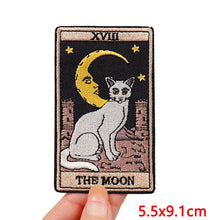 Animal Tarot Embroidery Patch Iron On Patches For Clothing Thermoadhesive Patches Cartoon Cat Patches On Clothes Sewing Stickers
