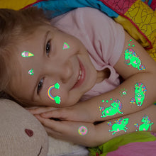 5pcs Luminous Glow Unicorn Cute Pattern Waterproof Temporary Tattoo