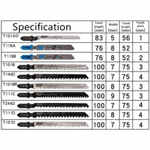 10Pcs  Metal Fine Tooth Scroll Saw Blades for Aluminum Woodworking -