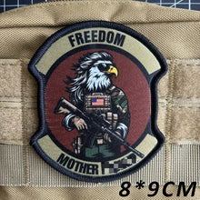 Army Soldier Tactical Patch M4 Rifleman Morale Badge Printing Patches Hook and Loop Old Man Fat Man Military Backpack Sticker