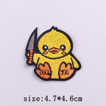 Little Yellow Duck Embroidery Patches For Clothing Hip Hop Animal Patch Iron On Patches On Clothes Fusible Patch Stickers Badges