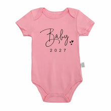 Pregnancy Reveal Baby Coming Soon 2027 Announcement Newborn Baby Bodysuit Romper Funny Boys Girls Outfits