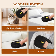Pet Hair Removal Tool Reusable Static Removal Gloves, Double-Sided