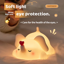 LED Night light Silicone Rabbit Touch Sensor lamp Cute Animal Light