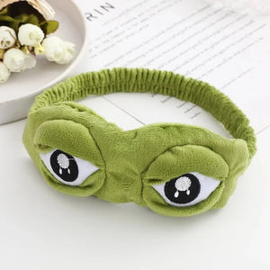 3D Sad Frog Sleep Mask Natural Sleeping Eyeshade Cover Shade Eye Patch