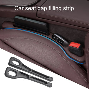 2pc Car Seat Gap Filler Organizer Pu Waterproof Car Seat Gap Plug