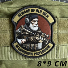 Army Soldier Tactical Patch M4 Rifleman Morale Badge Printing Patches Hook and Loop Old Man Fat Man Military Backpack Sticker