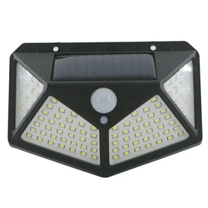 100 LED Solar Wall Lamp All Sides Luminous Motion Sensor Human