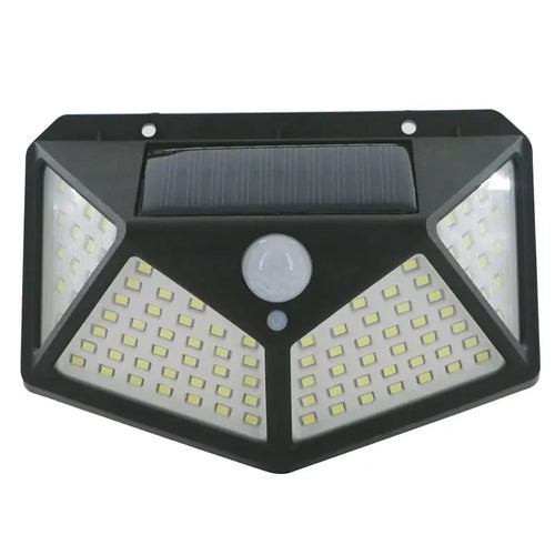 100 LED Solar Wall Lamp All Sides Luminous Motion Sensor Human