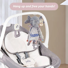 Personalized Baby Security Blanket Teether Plush Stuffed Toy Custom Blanket Comforter Bunny Elephant Soothe Appease Baby Gift