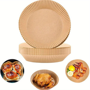 100Pcs Air Fryer Baking Paper Liner Oil-proof Disposable Parchment