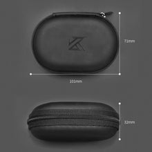 1-20PCS KZ Earphones Oval Storage Bag Wired Headphones PU Zipper