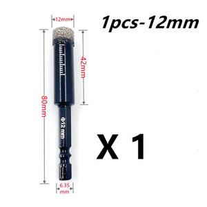 5-16mm Hexagonal Shank Brazed Dry Ceramic Tile Drill Bit Marble