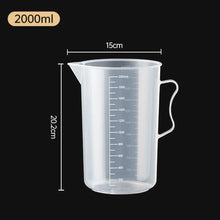 1PC Clear Graduated Measuring Cup Scale Plastic Transparent Mixing Cup