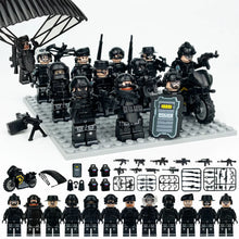 8175 SWAT cross-border wholesale children assembled small particles building block toys drone weapon accessories mechanical dog