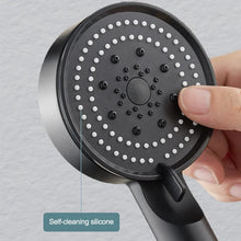 5 Modes Adjustable Rain Drenching Mode Black Bath Shower Head Head