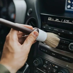 3PCS Car Exterior Interior Detail Brush Boar Hair Bristle Brushes for