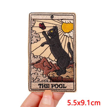 Animal Tarot Embroidery Patch Iron On Patches For Clothing Thermoadhesive Patches Cartoon Cat Patches On Clothes Sewing Stickers