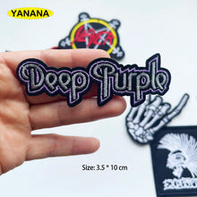 Punk Rock BAND Roll Patches Iron On Patch Sewing On Embroidered Applique Clothes Garment Apparel Accessories clothing DIY