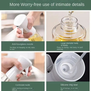 1Pc 200/300/500 ML Oil Spray Pot Kitchen Household Edible Olive Oil