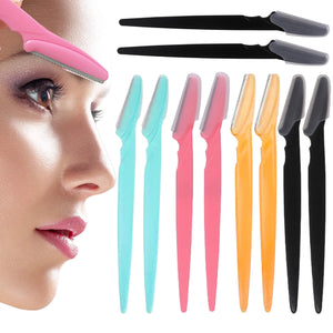 10/40Pcs Eyebrow Trimmer Face Blade Shaver Portable Eye Brow Epilation