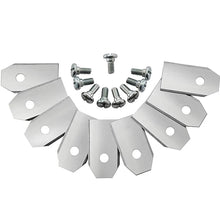 30PCS Lawn Mower Trimmer Blades 35x18x0.75mm Grass Cutter Replacement