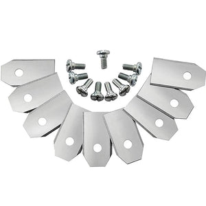 30PCS Lawn Mower Trimmer Blades 35x18x0.75mm Grass Cutter Replacement