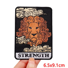 Animal Tarot Embroidery Patch Iron On Patches For Clothing Thermoadhesive Patches Cartoon Cat Patches On Clothes Sewing Stickers
