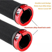 Bicycle Rubber Grips Alloy Lock Non-Slip Rubber Bicycle Handlebar