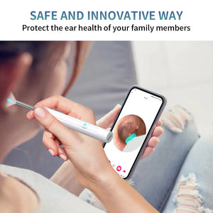 Smart Visual Ear Cleaner with Camera 1296P Ear Sticks USB C Charging