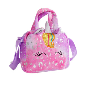 Sweet Unicorn Handbags For Girls Lovely Kids Crossbody Bag Children