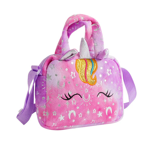 Sweet Unicorn Handbags For Girls Lovely Kids Crossbody Bag Children