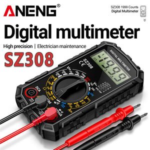 ANENG SZ308 Square Wave Digital Tester 1999 Counts HFE Triode Buzzer