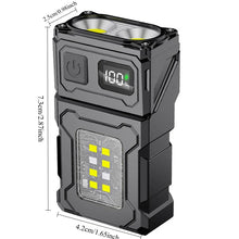 Multifunctional Ajustable Angle LED Flashlight Outdoors Mini Work Light Portable Magnet USB Rechargeable Camping Light