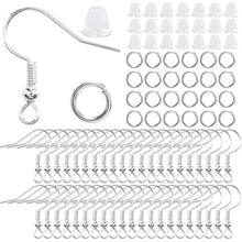 300Pcs Earrings Set Hypoallergenic Earring Hooks Jump Rings Clear