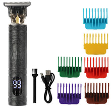 T9 LCD Electric Hairdresser Oil Shaving Head Electric Pusher Carving