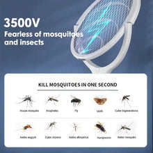 5 In 1 Fast Charging Racket Kill Fly Bug Safety Insulated Battery