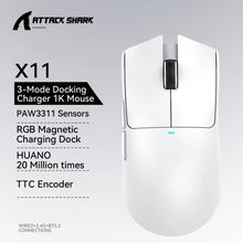 Attack Shark X11 3-Mode Connection /2.4GHz/Bluetooth ,PAW3311